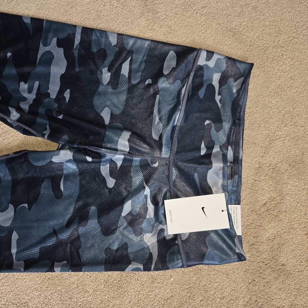 Nike Blue Camo Leggings